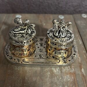Silver Tooth and Curl Keepsake Set